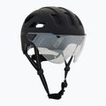 Cyklistická prilba UVEX Stride Visor black matt/lite mirror silver