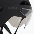 Cyklistická prilba UVEX Stride Visor black matt/lite mirror silver 8