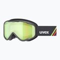 Detské lyžiarske okuliare UVEX Speedy Nova FM S2 black matt/mirror green