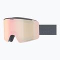 Lyžiarske okuliare UVEX Ignite FM S3 black matt/mirror rose