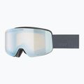 Detské lyžiarske okuliare UVEX Pwdr FM Jr S2 black matt/mirror sapphire