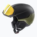 Lyžiarska prilba UVEX Horizon CV black/khaki matt 6