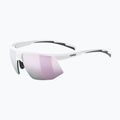 Slnečné okuliare UVEX Aerios Small white matt/mirror rose