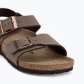 Detské sandále BIRKENSTOCK New York Birkibuc Narrow mocha 7