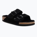 Šľapky BIRKENSTOCK Arizona Shearling SL Regular black