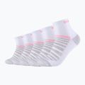 Ponožky Skechers Mesh Ventilation Quarter 5 pairs white mix