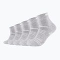 Ponožky Skechers Mesh Ventilation Quarter 5 pairs fog melange