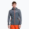 Pánska fleecová mikina Salewa Puez Melange PL FZ Hoody modrá 00-0000027386