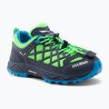 Salewa Wildfire detské trekové topánky modro-zelené 00-0000064007