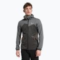 Salewa pánska fleecová mikina Puez Melange PL FZ Hoody šedá 00-0000027386