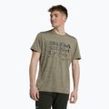 Salewa pánske trekové tričko Puez Hybrid 2 Dry brown 00-0000027397
