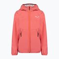 Salewa Aqua PTX detská bunda do dažďa ružová 00-0000028120
