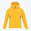 Salewa detská fleecová mikina Agner Melange PL FZ Hoody žltá 00-0000027768