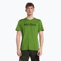 Salewa pánske trekingové tričko Puez Hybrid 2 Dry green 27397