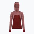 Salewa Puez Hybrid PL FZ Hoody dámska fleecová mikina červená 00-0000027389