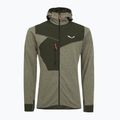 Pánska trekingová mikina Salewa Puez 2 Dry Hood FZ dark olive melange