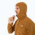 Pánska fleecová mikina Salewa Nuvolo EN golden brown melange 4