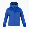 Detská trekingová mikina Salewa Agner Melange PL FZ Hoody electric