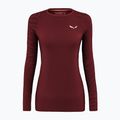 Dámske termo tričko longsleeve Salewa Cristallo Warm AMR Syrah
