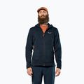 Pánska trekingová mikina Salewa Puez Rocca Polarlite Hood navy blazer