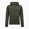 Pánska trekingová mikina Salewa Puez Rocca Polarlite Hood dark olive 5