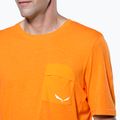 Pánske trekové tričko Salewa Agner Hemp/Dst turmeric 4