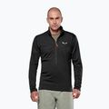Pánska trekingová mikina Salewa Puez Cammio Polarlite Half Zip Black Out