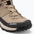 Dámske trekové topánky Salewa Puez Leather Mid Ptx quicksand/onyx 7