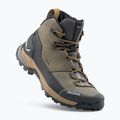 Dámske trekové topánky Salewa Puez Leather Mid Ptx bungee cord / onyx 5
