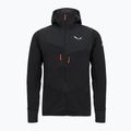 Pánska trekingová mikina Salewa Agner PL Hooded black out