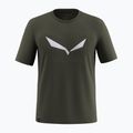 Pánske tričko Salewa Solidlogo Dry dark olive