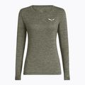 Dámske tričko longsleeve Salewa Puez Melange Dry faded green melange