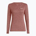 Dámske trekingové tričko longsleeve Salewa Puez Melange Dry desert pink melange
