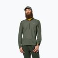Pánske tričko longsleeve Salewa Pedroc Dry Wind Half Zip Tee faded green