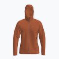 Pánska trekingová mikina Salewa Puez Rocca Polarlite Hood Bombay Brown