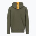 Pánska mikina Alpha Industries Red Stripe Hoodie dark green 2