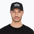 Alpha Industries Basic Trucker baseballová čiapka čierna 6