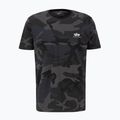 Pánske tričko Alpha Industries Basic Small Logo Camo Black 4