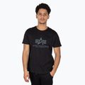 Alpha Industries Basic Rainbow Reflective tričko pánske čierne