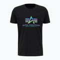 Alpha Industries Basic Rainbow Reflective tričko pánske čierne 4