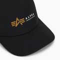 Alpha Industries Label Trucker baseballová čiapka čierna 3