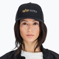 Alpha Industries Label Trucker baseballová čiapka čierna 3