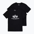Alpha Industries pánske tričká Basic (2 ks) čierne 7