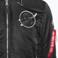 Pánska bunda Alpha Industries MA-1 VF Hood Dark Side black / reflective 4