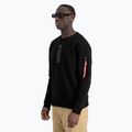 Pánsky sveter Alpha Industries s reflexnou potlačou čierny 4