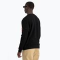Pánsky sveter Alpha Industries s reflexnou potlačou čierny 5