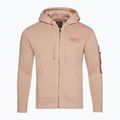 Pánska mikina Alpha Industries Back Print Zip dusty coral