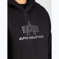 Pánska mikina Alpha Industries Basic Hoodie TPU black/chrome 5