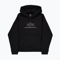 Pánska mikina Alpha Industries Basic Hoodie TPU black/chrome 9
