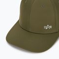 Alpha Industries Metal Label pánska baseballová čiapka dark olive 3